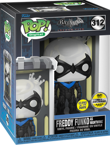 [Funko] Digital POP! Arkham #312 Freddy Funko as Nightwing (NFT Royalty, Glow, 1/2400 pcs.)