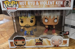 Hot Ryu & Violent Ken Street Fighter 30th Anniversary Funko Pop! Games 2 Pack